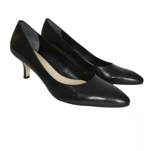 Franco Sarto Rema Black Leather Pumps 9.5 EUC